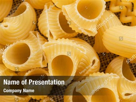 Traditional Pasta Different Types Powerpoint Template Traditional