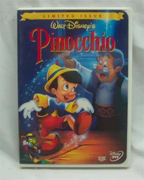 Walt Disney Pinocchio Limited Issue Dvd Movie 1500 Picclick