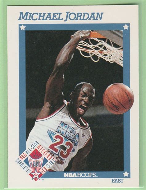Michael Jordan Nba Hoops Card 1990 Jeannetta Hogg