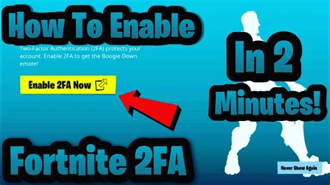 How To Enable 2fa Fortnite In Less Then 2 Minutes Fortnite2fa Youtube