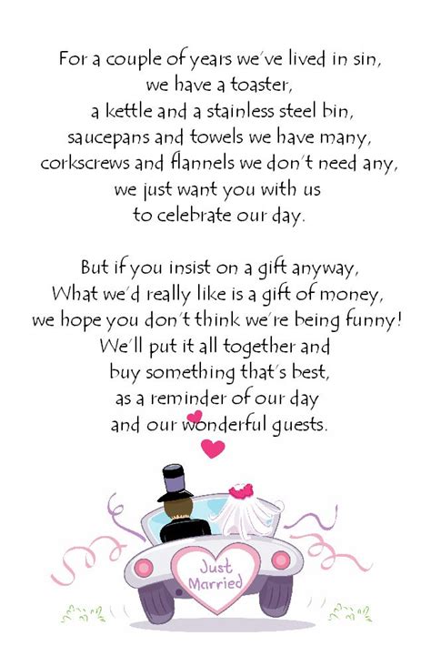 Wedding Card Funny Poems Weddingcards