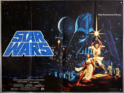 Star Wars British Quad Film Poster Rare Po