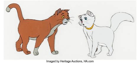 The Aristocats Thomas Omalley And Duchess Production Cels Walt Disney