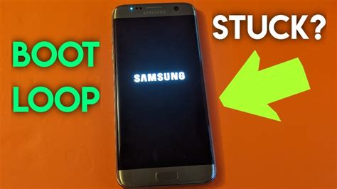 samsung galaxy how to fix boot loop stuck at samsung screen youtube