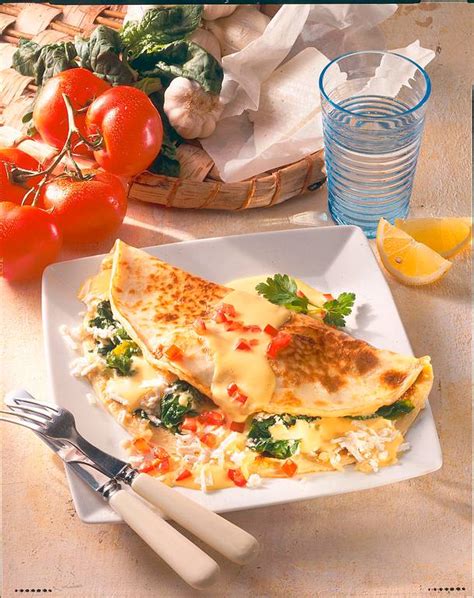 Pfannkuchen mit Feta Spinat Rezept