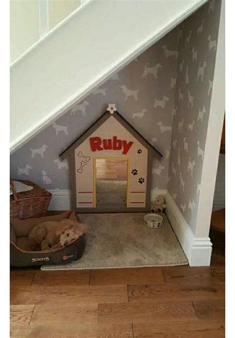 Under Stairs Dog House Bed Under Stairs Diy Stairs Diy Dog Bed Diy