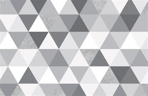 Grey Geometric Triangle Pattern Wallpaper Mural Hovia Nz