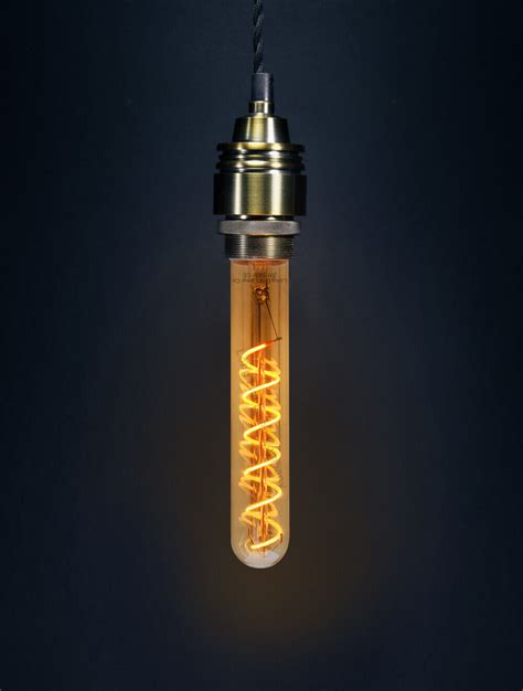 Vintage Led Edison Style Teardrop Spiral Filament Test Tube Light Bulb