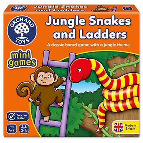 Jungle Snakes And Ladders Mini Game Treasures Toys Of Wetherby