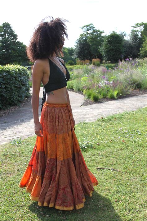 25 Yard Gypsy Bellydance Skirt Tribal Fusion Dance Skirt