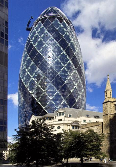 London's first ecological tall building and an instantly recognisable addition to the city's skyline, this headquarters designed for swiss re is. London-Swiss-Re-Building-Norman-Foster - Jan Willem de Groot