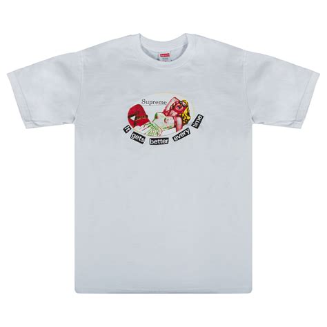 【メンズ】 supreme supreme it gets better every time tee lの通販 by ドラかつライダー s shop｜シュプリームならラクマ ブランド