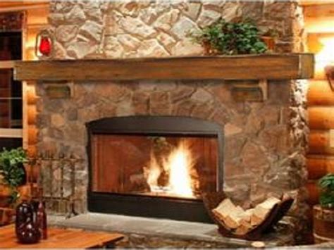 30 Stone Fireplace With Mantel