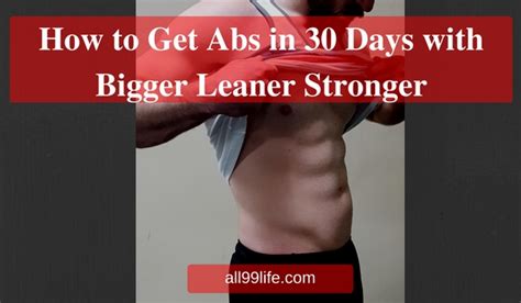 Bigger Leaner Stronger Results And Workout Routine