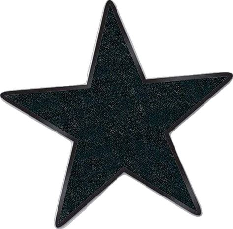 Buy Theme Party Black And Gold Glitter Star Cutouts 6 Per Package Sold
