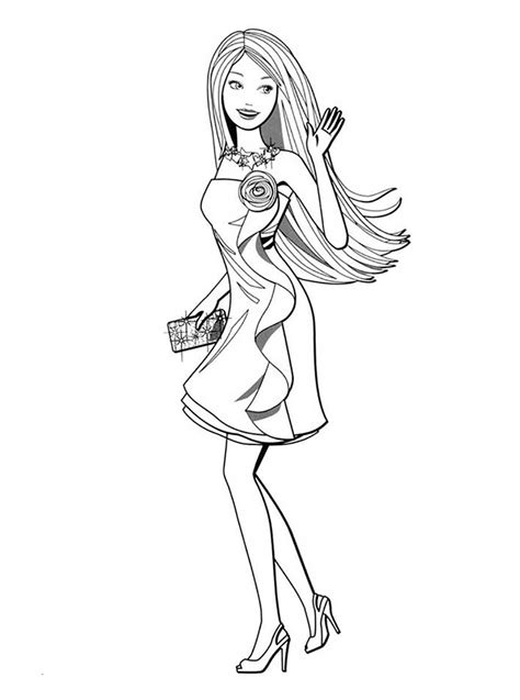 Barbie Fashionista Coloring Coloring Pages