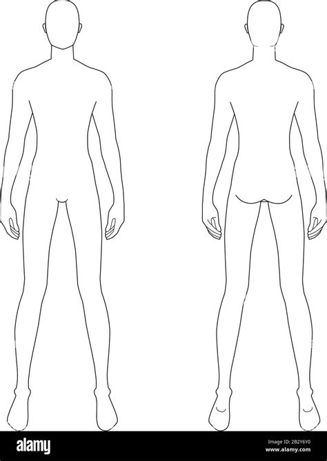 Human Body Outline Front And Back