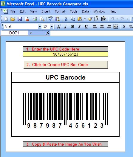 Create all major barcode symbologies in eps, pdf, png and svg format. Excel_Geek...I'll Do That in Excel for $50: UPC Barcode ...