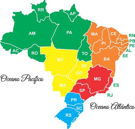 Mapa Do Brasil Com Estados Para Colorir Sipro Porn Sex Picture