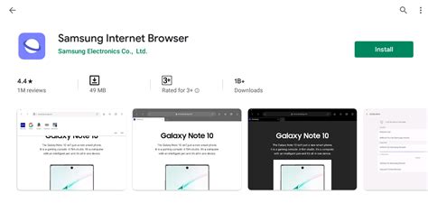 Samsung Internet Browser For Pc Using An Android App Player