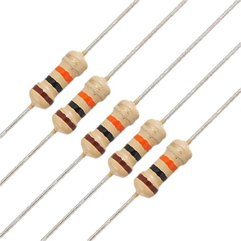 carbon film resistors sodial r 100 x 1 4w 250v 10k ohm axial lead carbon film resistors