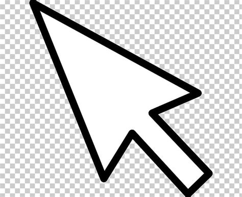 Computer Mouse Pointer Arrow Png Clipart Angle Area Black Black