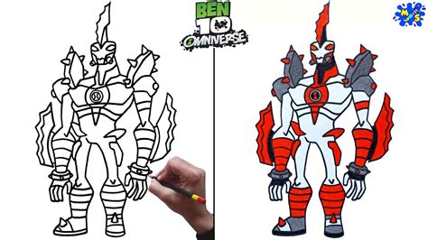 How To Draw Mad Way Big From Ben 10 Omniverse Step By Step YouTube