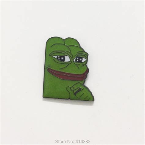10pcs Hot Sale Popular Meme Smug Frog Lapel Pin Sad Dank Collector