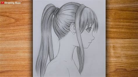 Anime Girl Drawing Tutorial For Beginners By One Pencil How To Draw