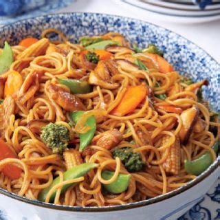 Soy sauce, common, light, or dark worcestershire sauce 2 tbsp. CHICKEN AND VEGGIE LO MEIN Ingredients 1/2 pound angel hair pasta 3 tablespoons hoisin sauce 1/4 ...