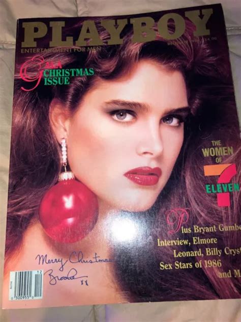 Playboy Magazine December 1986 Gala Christmas Brooke Shields 2900