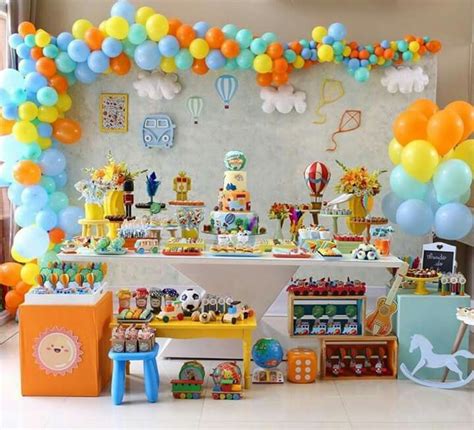 Decoração De Aniversário De Menino De 1 Ano Últimas Decoração