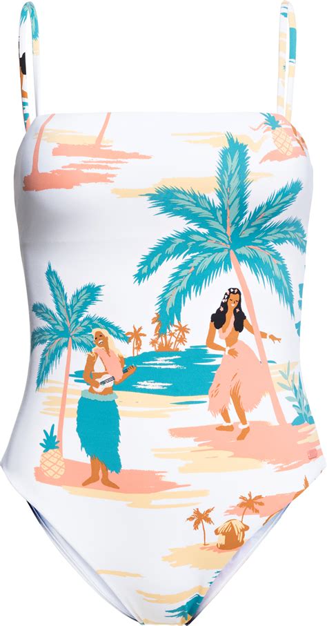 Printed Beach Classics One Piece Swimsuit Surfer Girl Style One