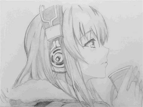 Easy Anime Girl Drawing At Explore Collection Of