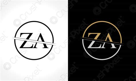 Initial Za Logo Design Vector Template Creative Letter Za Business