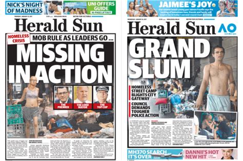 How The Herald Sun Declared War On Melbourne S Homeless Crikey