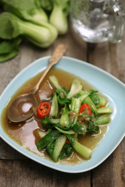 Tambahkan air dan masak hingga matang. Sawi tumis sos tiram | Malaysian food, Comfort food, Asian ...