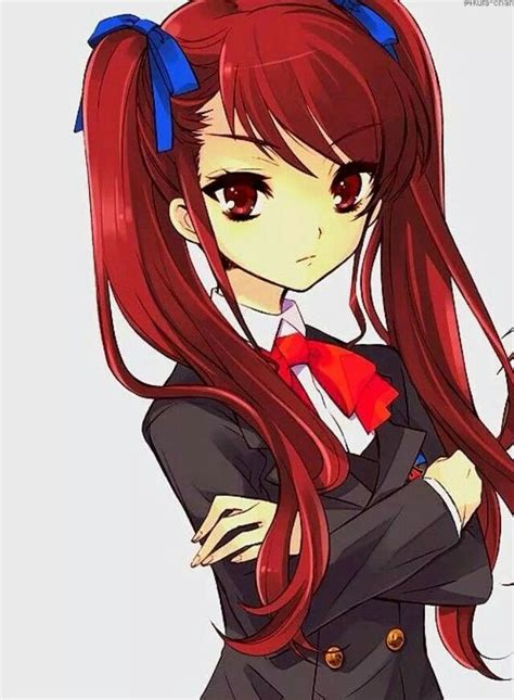 Anime Character With Red Hair Girl Anime Girl