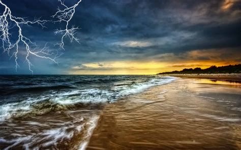 Stormy Beach Wallpapers Hd Wallpaper Collections 4kwallpaperwiki