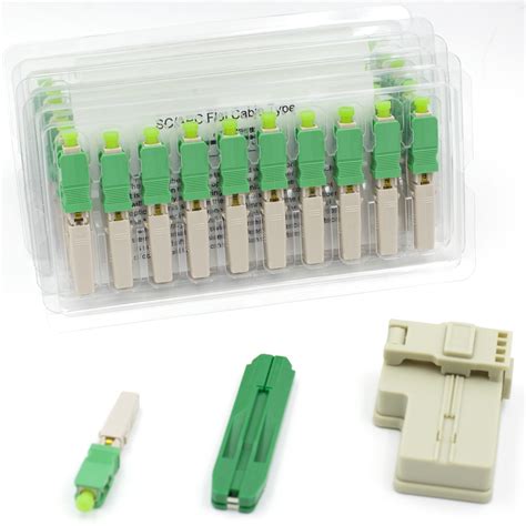 Buy 20pcs Sc Apc Fiber Optic Quick Connector With Matched Tools