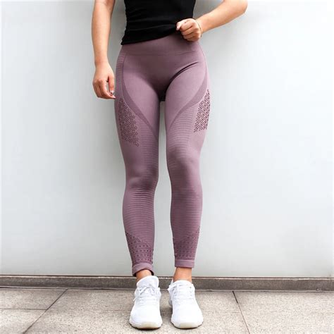 Leggings Sans Couture Pour Fitness Vêtements De Sport Femme Legging De Gymnastique Taille Haute