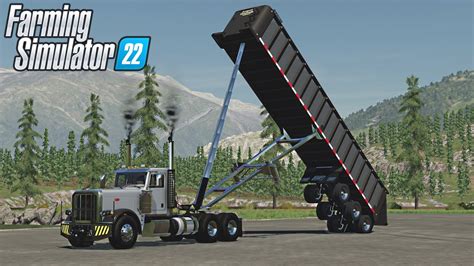 Fs22 Yukon Valley Map🚧 Frameless End Dump Trailer 🚧 Farming Simulator