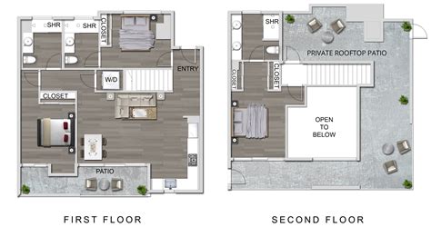 Three Bedroom Loft Floor Plans