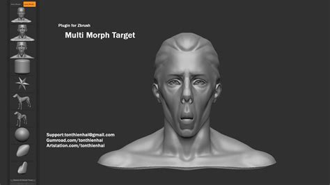 Artstation Multi Morph Target Plugin Zbrush Resources