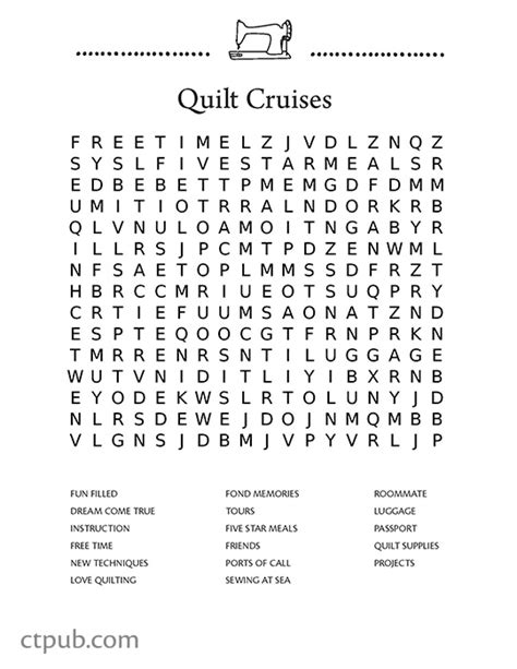 Happy Quilter Word Search Volume 1 72 Large Print