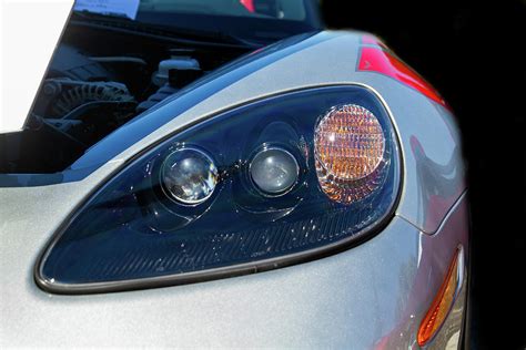 2013 Silver Corvette Head Lights Photograph By Darrell Hutto Fine Art
