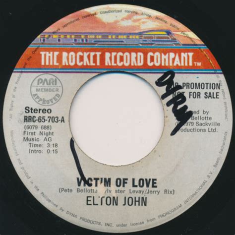 elton john victim of love 1979 vinyl discogs