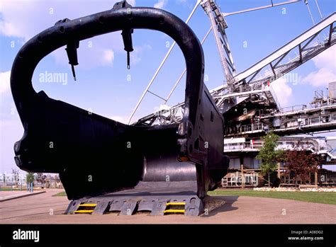 Dragline Bucket At Syncrude Giants Of Mining Exhibit In Athabasca Tar