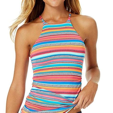 Anne Cole Swim New With Tags Anne Cole High Neck Tankini Top Poshmark