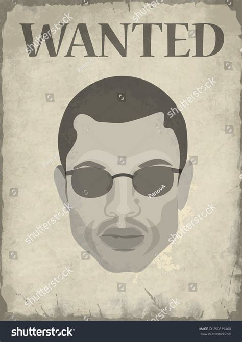 Wanted Poster Image Person Stock Vector Royalty Free 250839460